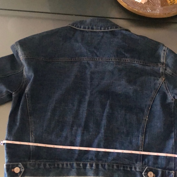 Brand new RE:NAMED Denim jacket with patches Sz L - Picture 6 of 8